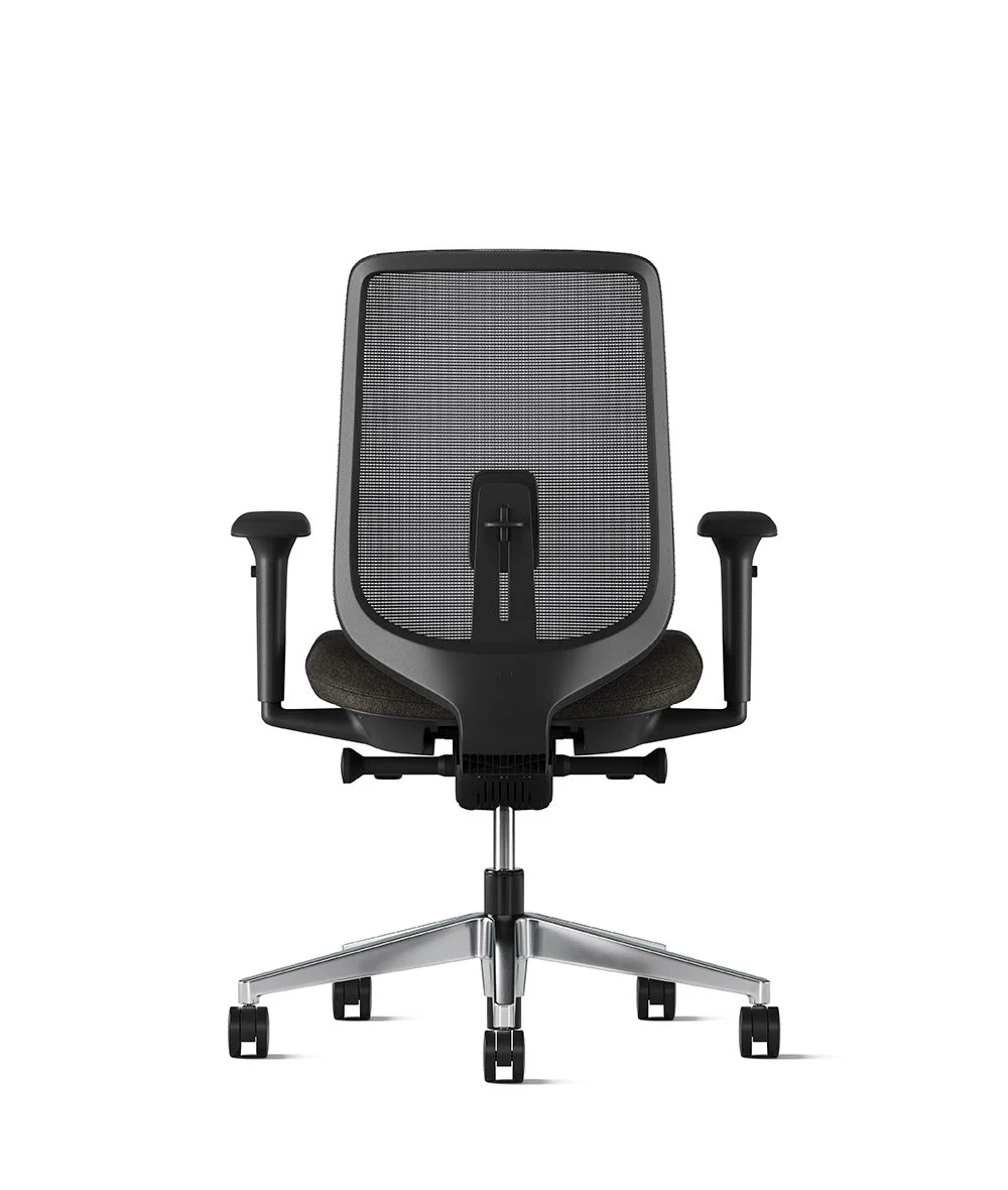 Verus Membran-Rückenlehne Bürostuhl* Poliert Schwarz - Image 4