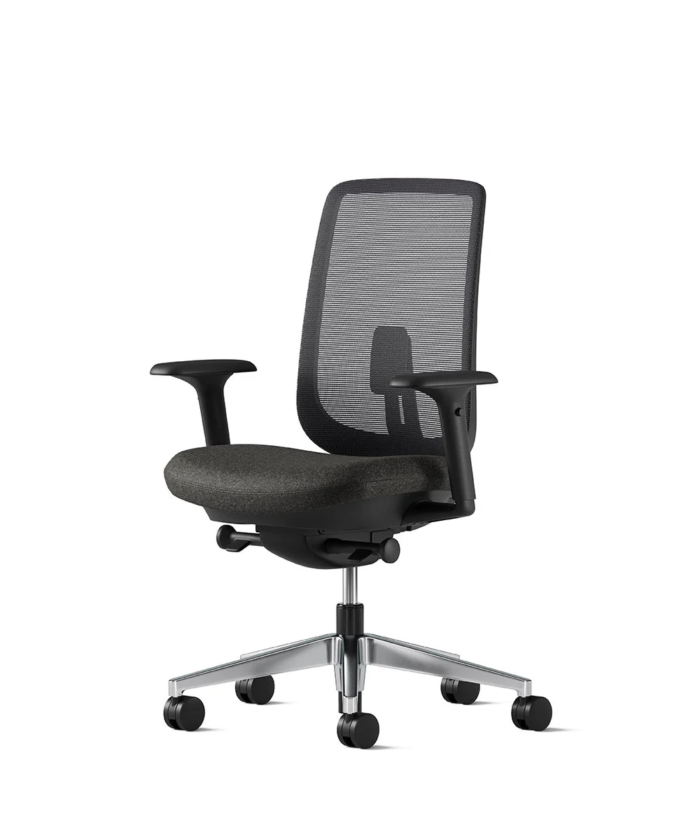 Verus Membran-Rückenlehne Bürostuhl* Poliert Schwarz - Image 7